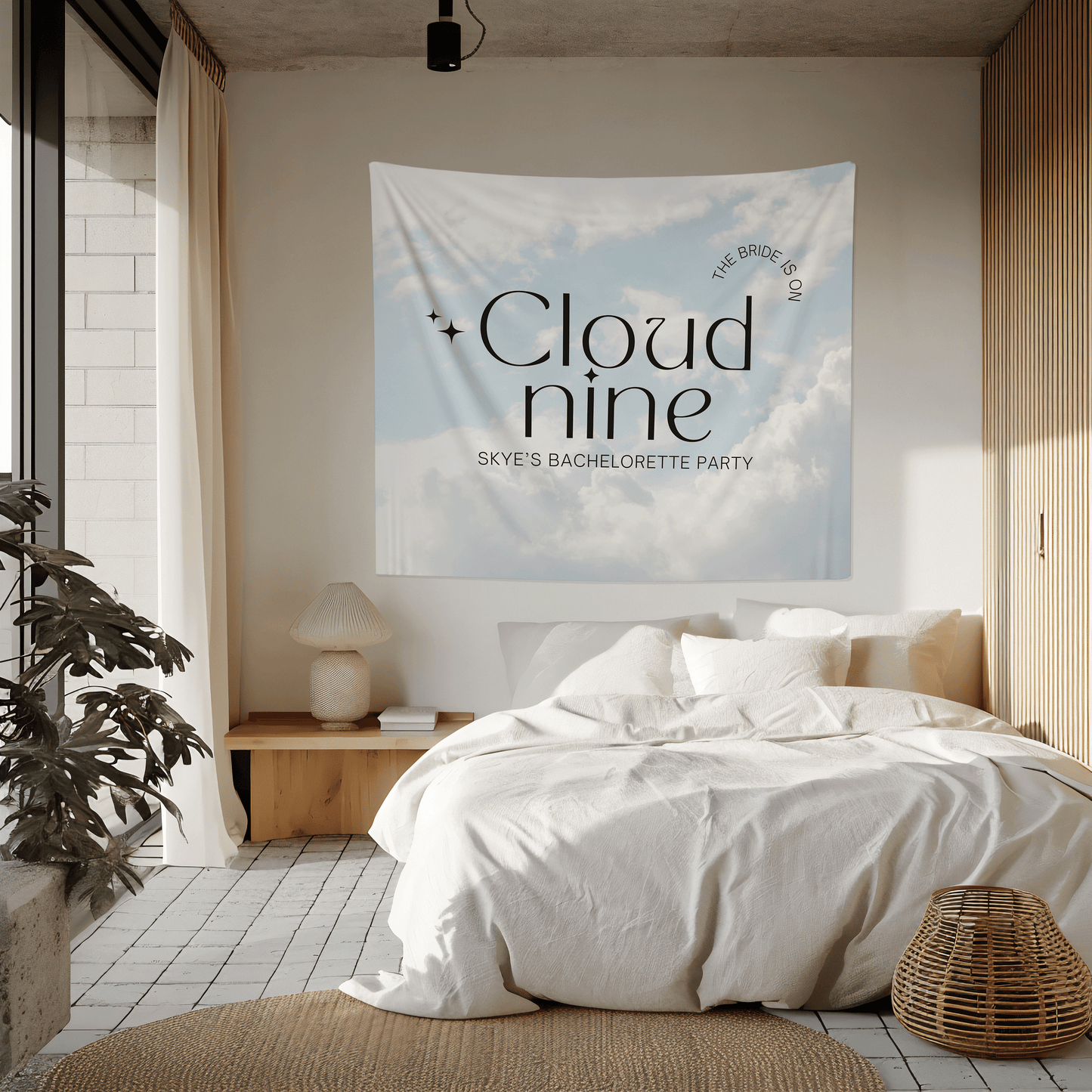 Bride On Cloud 9 Bachelorette Party Banner