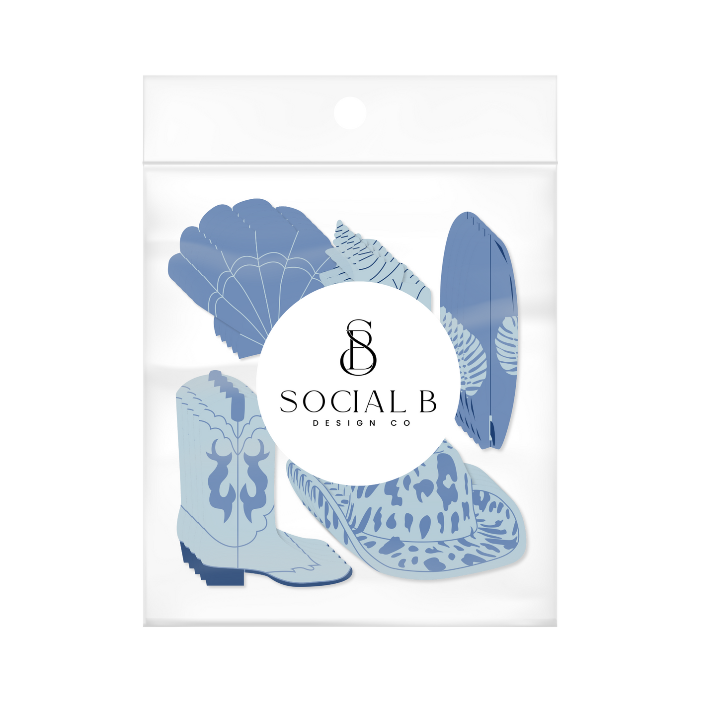 Coastal Cowgirl Bachelorette Party Confetti