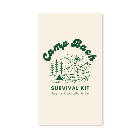 Camp Bachelorette Party Gift Tag