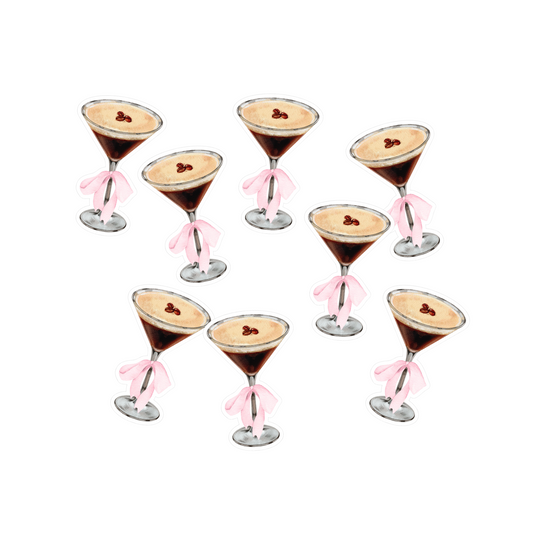 Pink Bow Espresso Martini Party Confetti