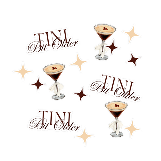 Tini Bit Older Birthday Party Confetti - Espresso Martini