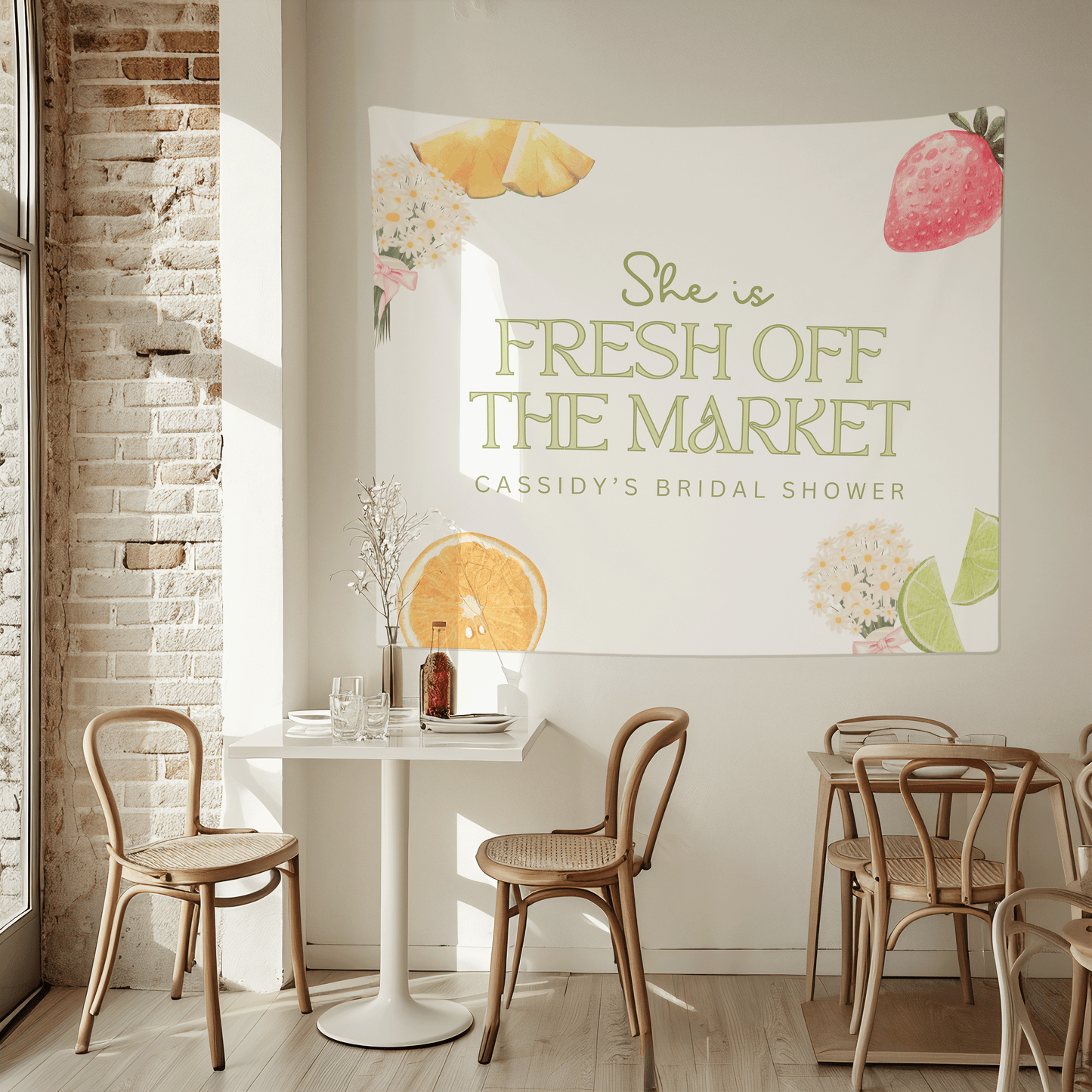 Fresh Off the Market Bridal Shower Banner