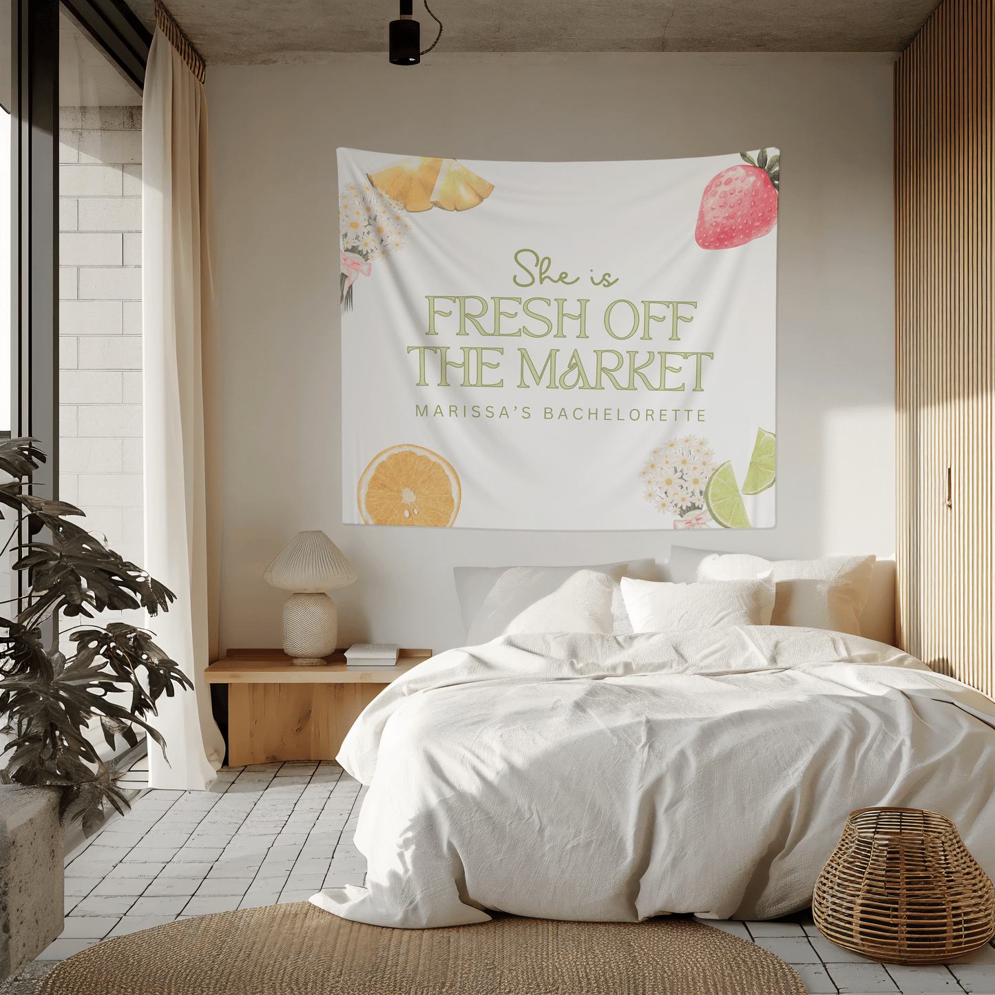 Fresh Off the Market Bridal Shower Banner