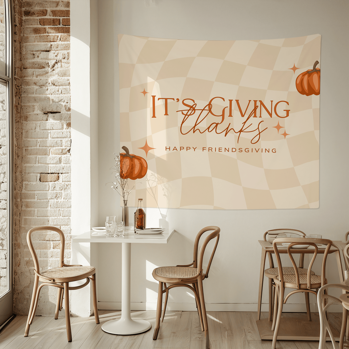 It's Giving Thanks Friendsgiving Banner