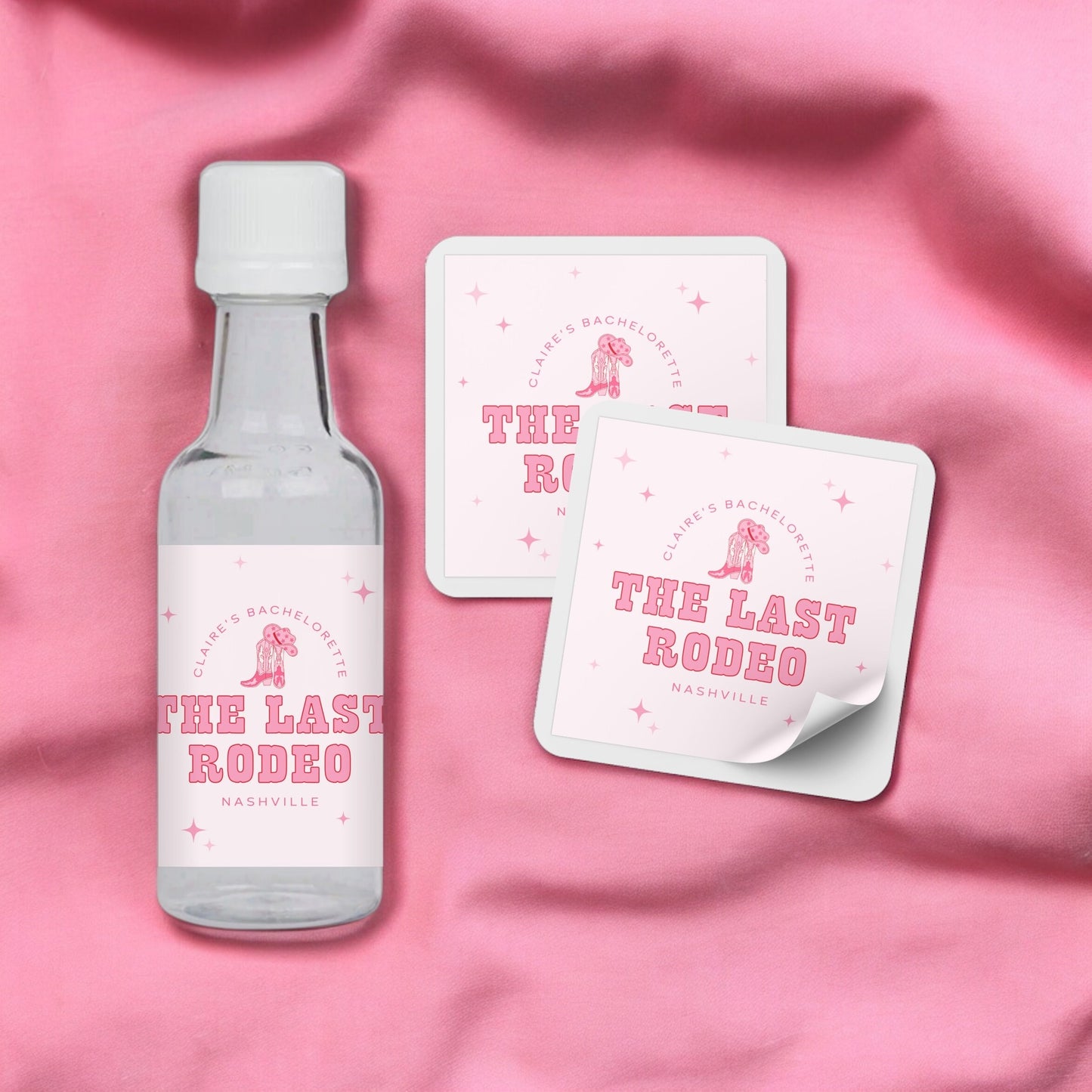 The Last Rodeo Bachelorette Party Mini Liquor Label