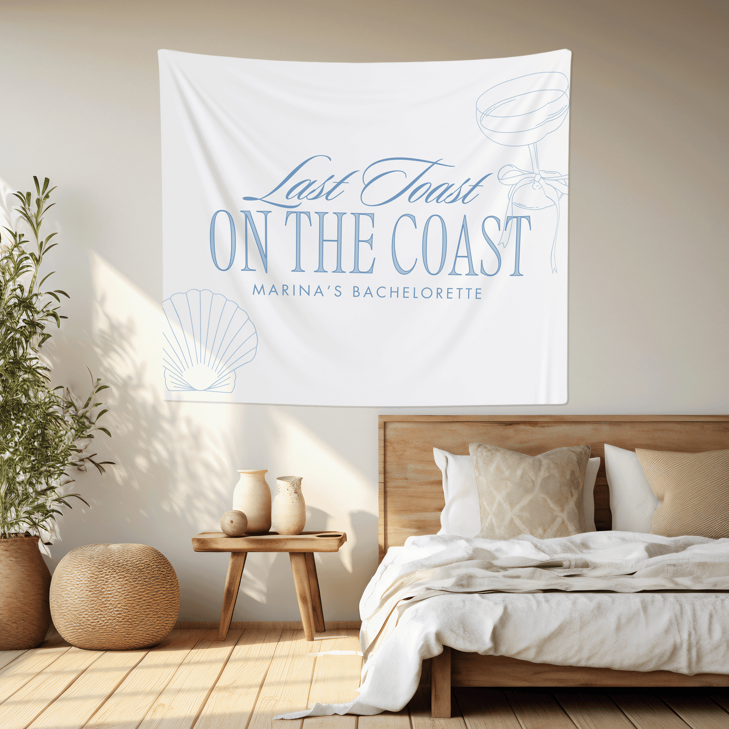 Last Toast on the Coast Bachelorette Party Banner