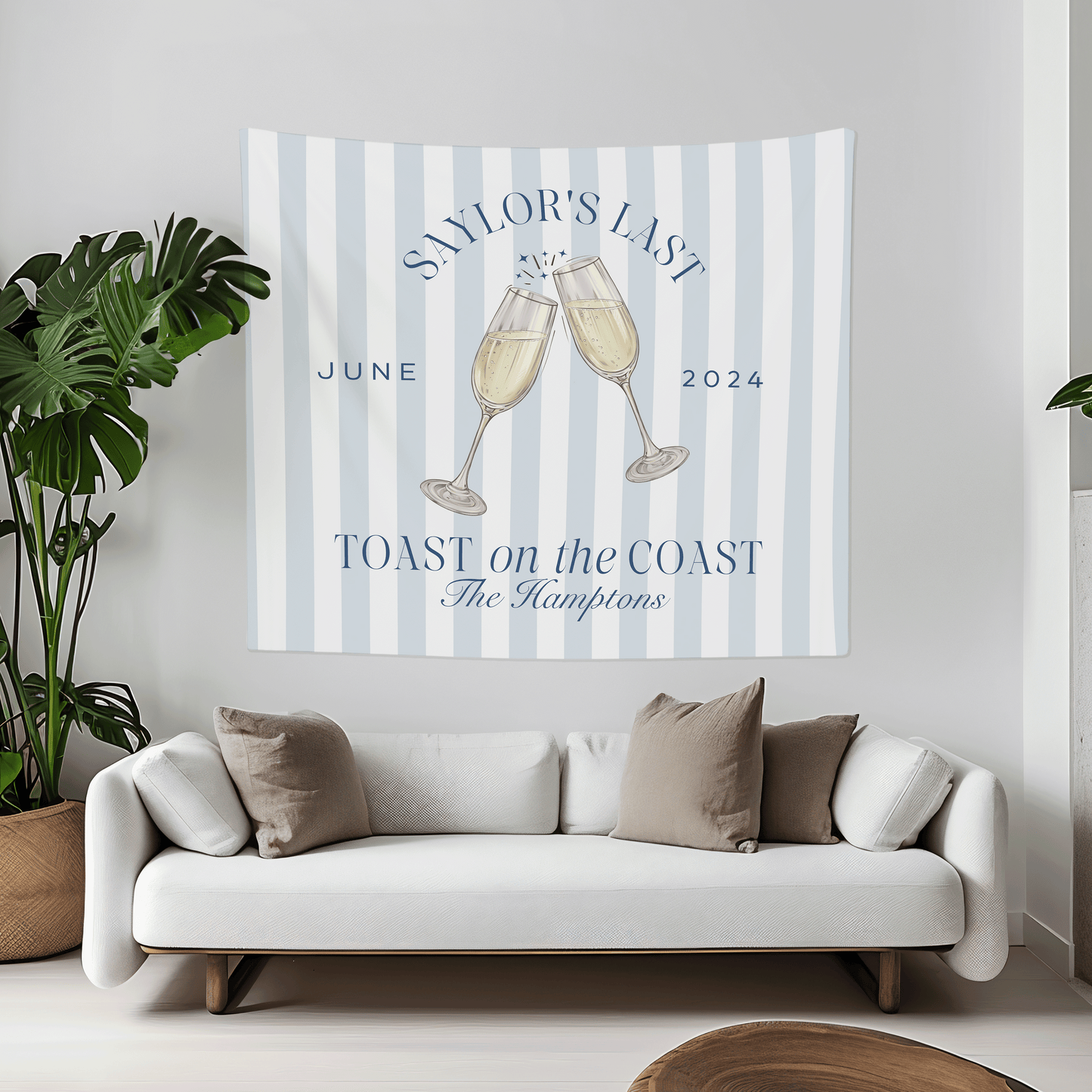 Last Toast on the Coast Bachelorette Party Banner