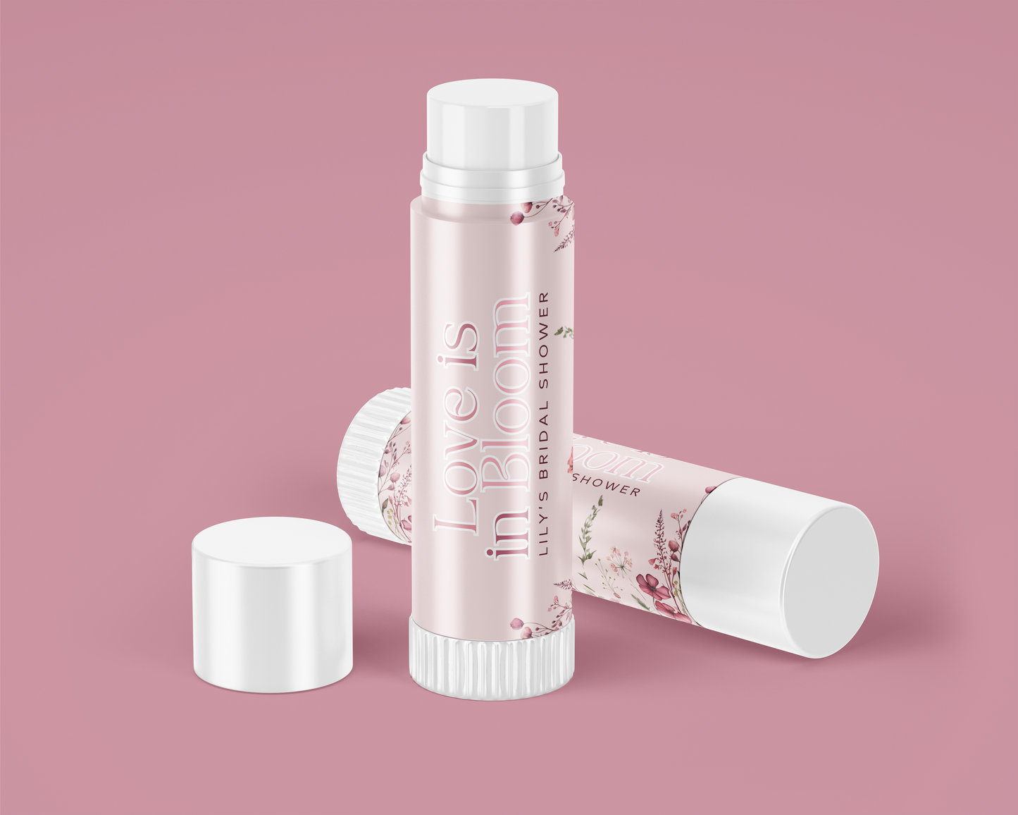 Love is in Bloom Bridal Shower Lip Balm