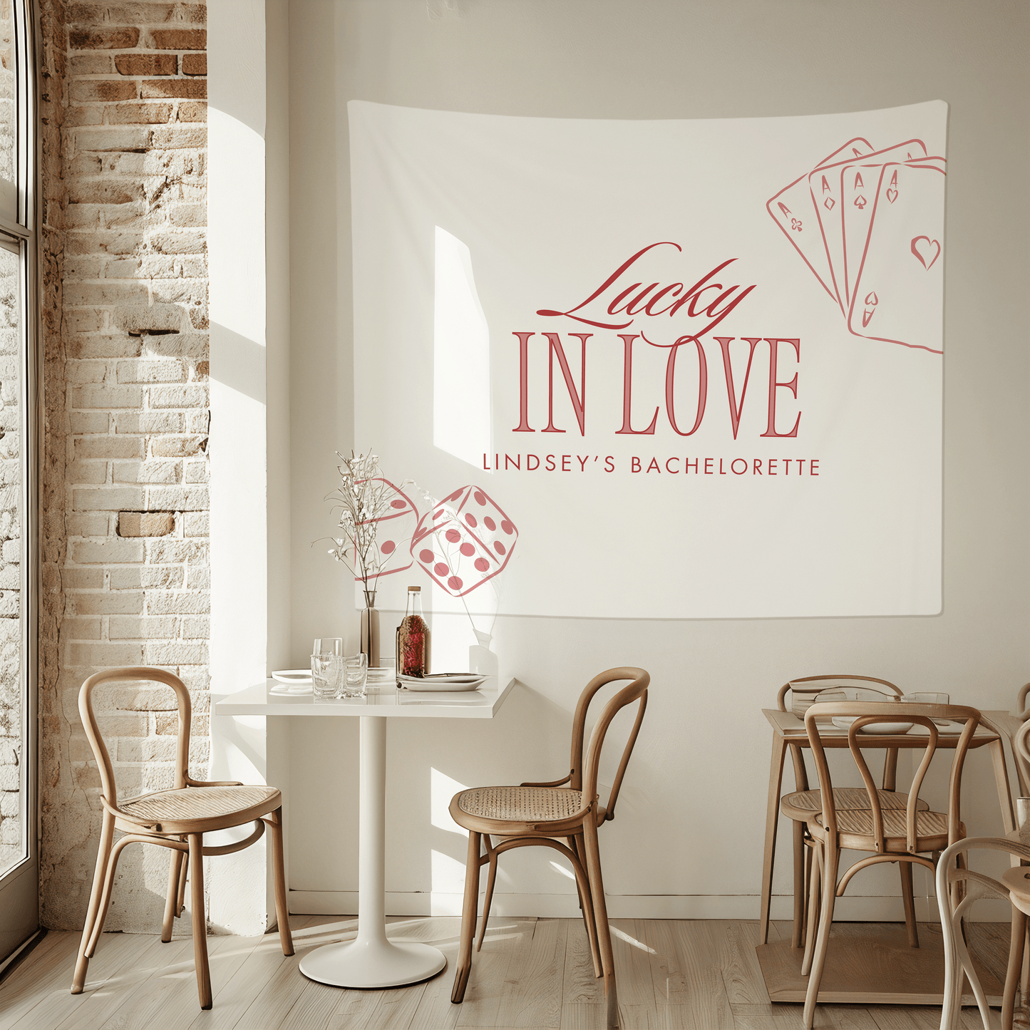Lucky in Love Bachelorette Party Banner