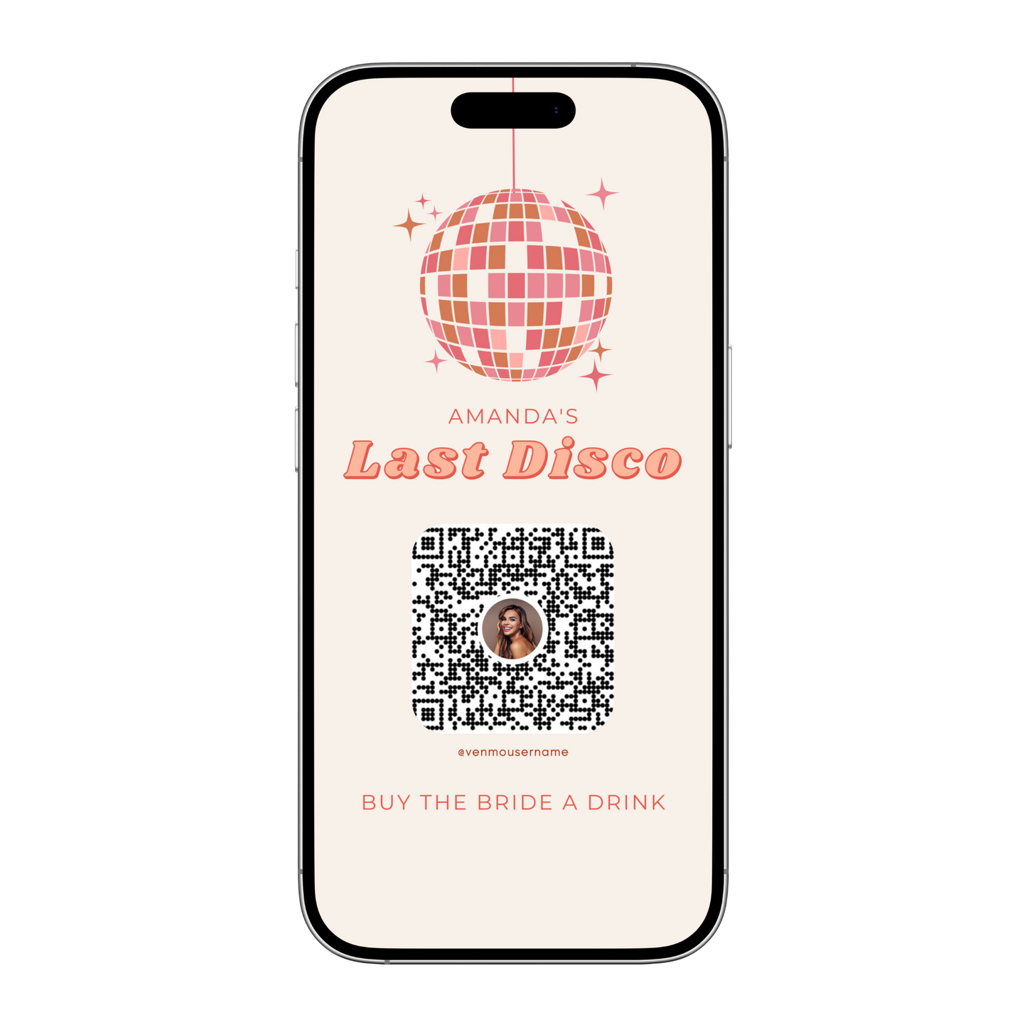 Last Disco Buy the Bride a Drink Template (Digital Download)