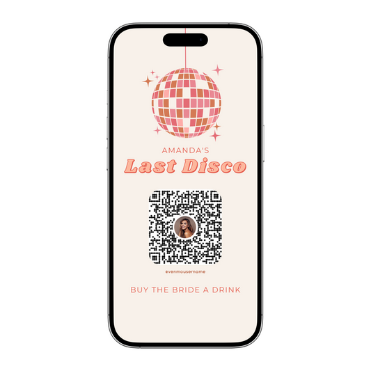 Last Disco Buy the Bride a Drink Template (Digital Download)