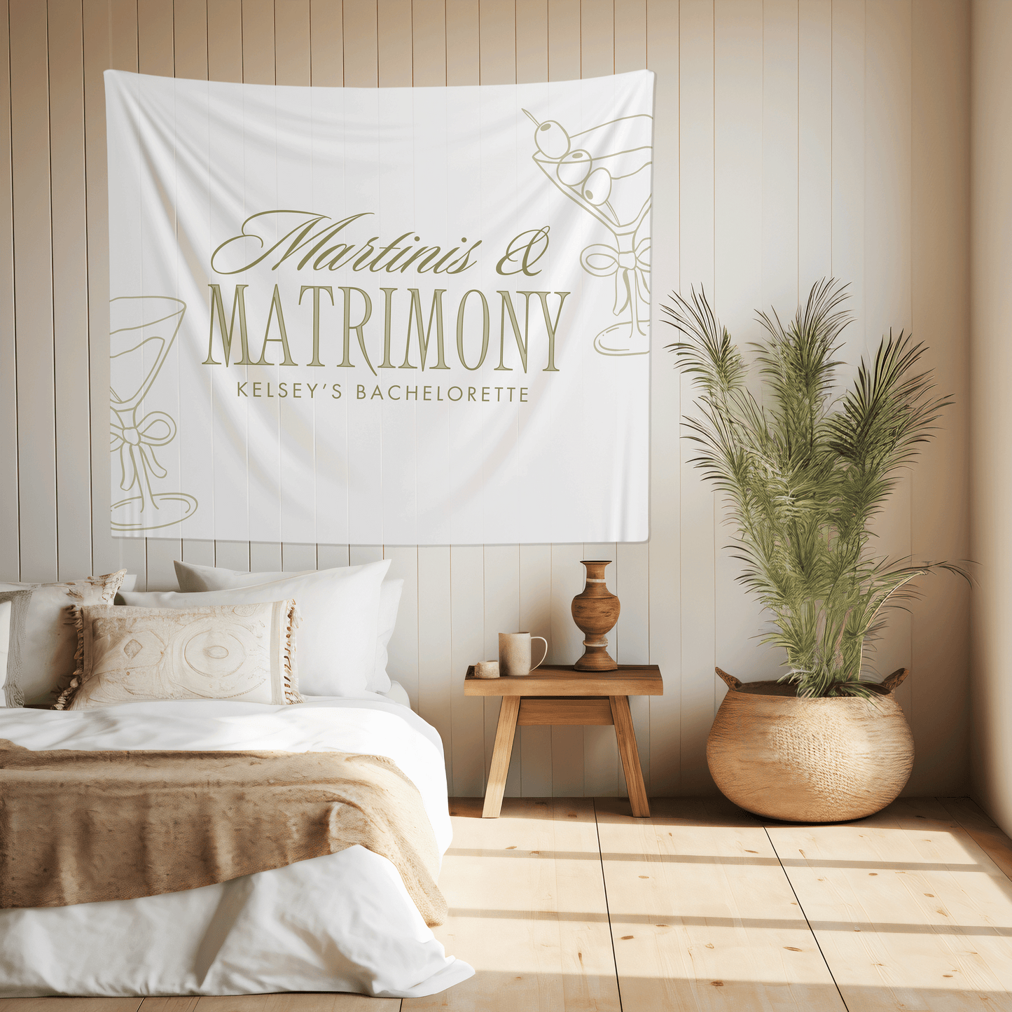 Martinis & Matrimony Bachelorette Party Banner