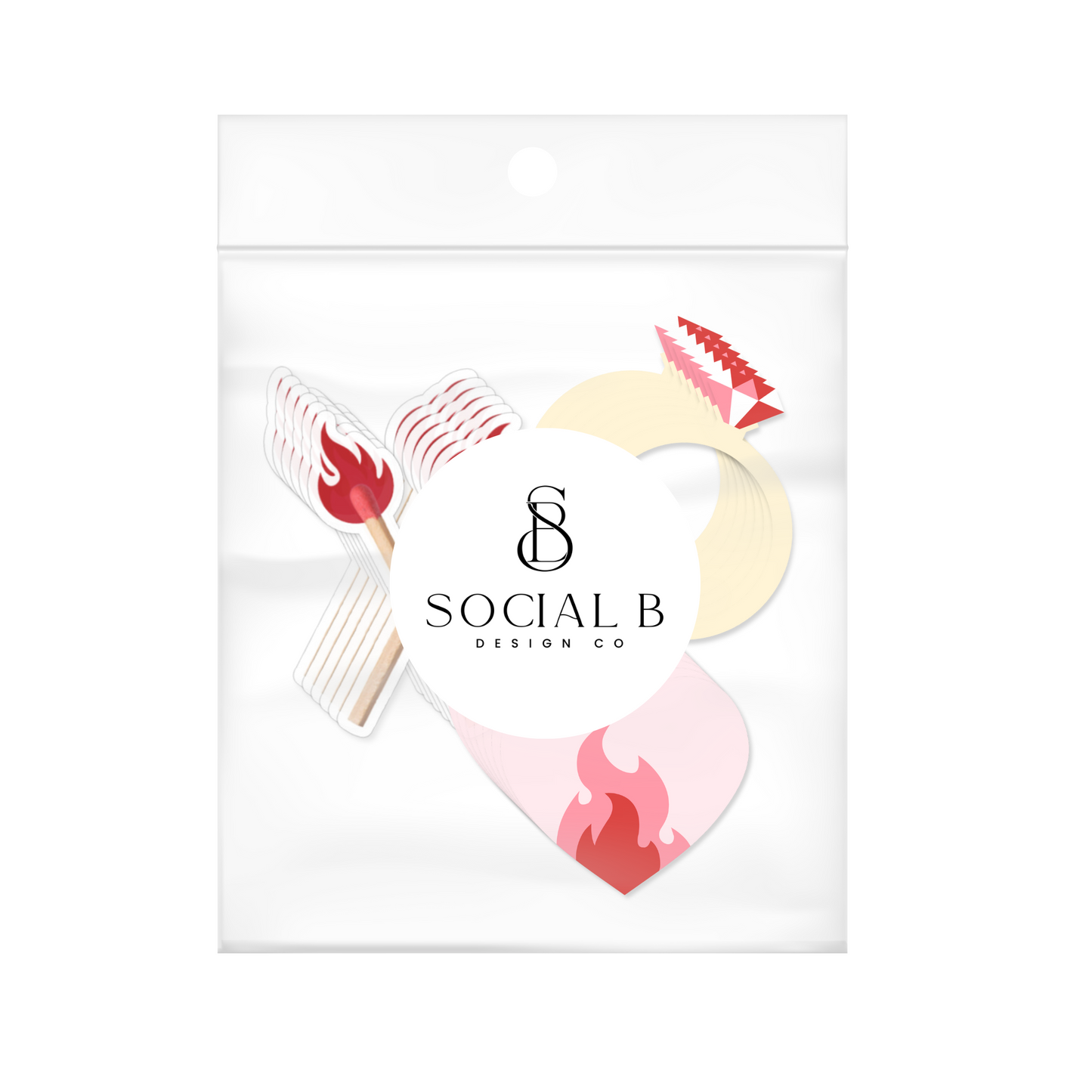 Perfect Match Bachelorette Party Confetti - Pink & Red