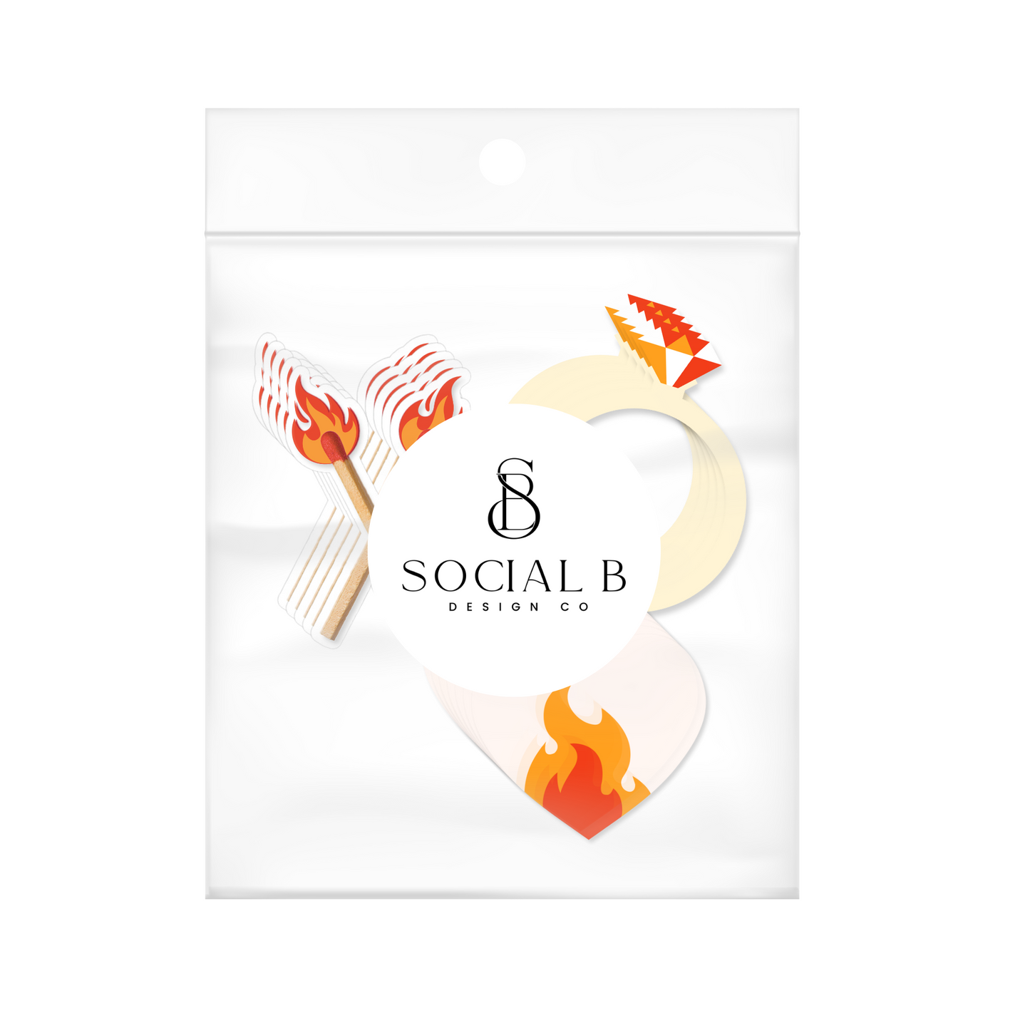 Perfect Match Bachelorette Party Confetti - Red & Orange