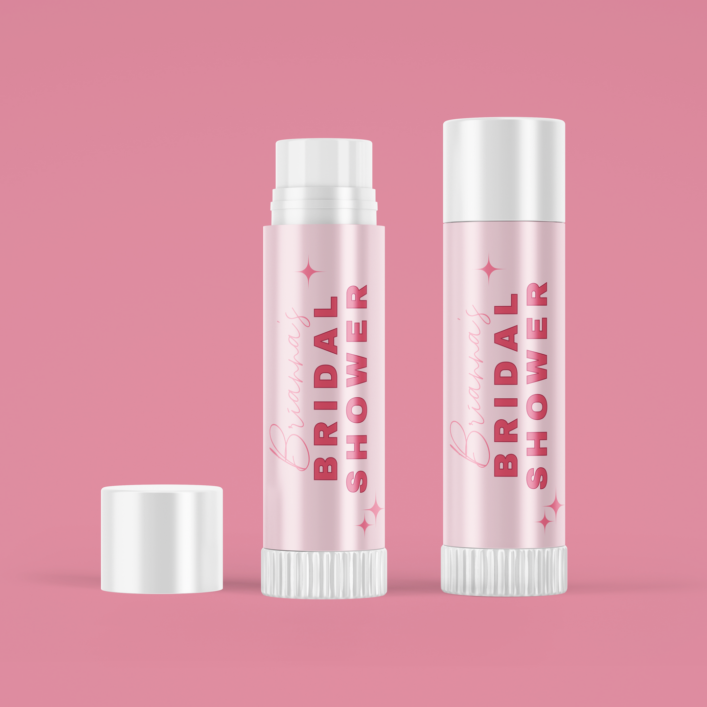 Trendy Pink Bridal Shower Lip Balm