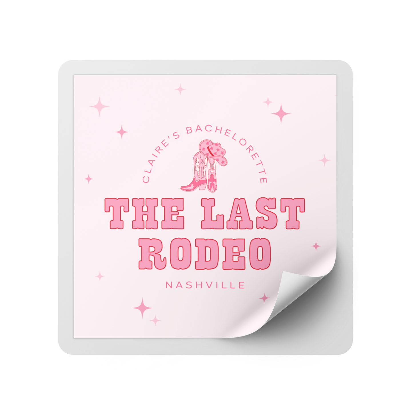 The Last Rodeo Bachelorette Party Mini Liquor Label