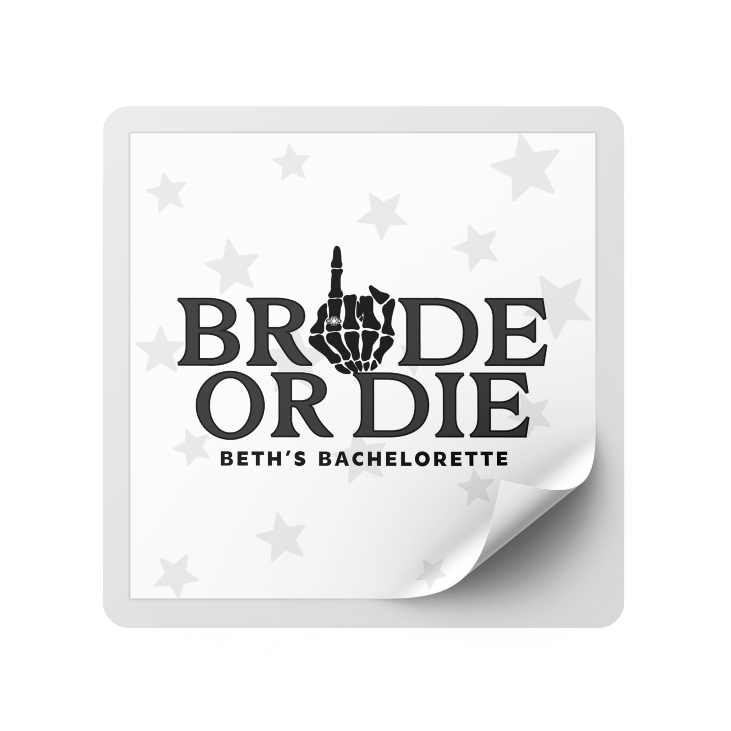 Bride or Die Bachelorette Party Mini Liquor Label
