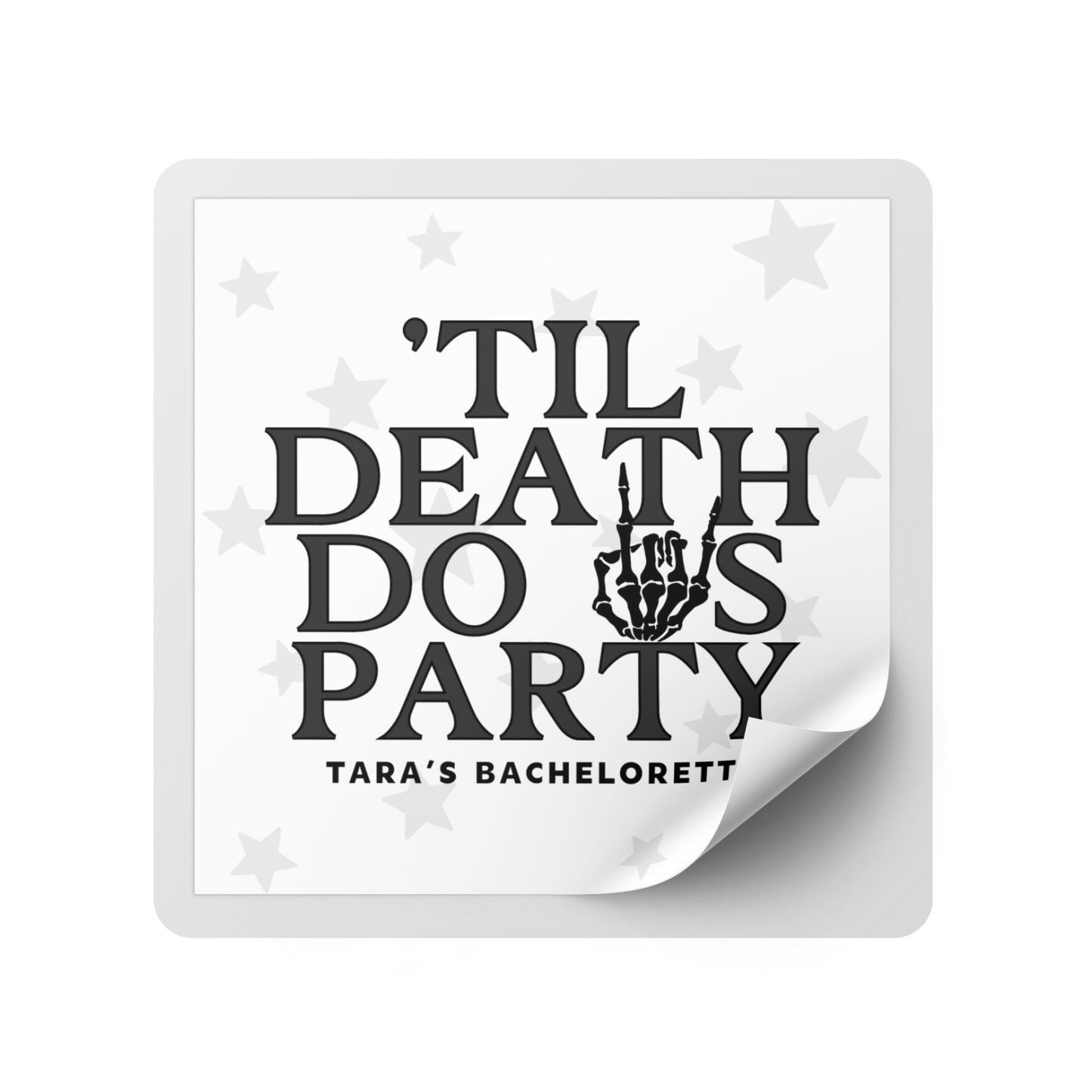 Til Death Do Us Party Bachelorette Party Mini Liquor Label