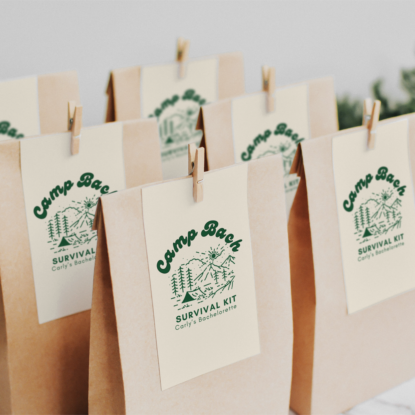 Camp Bachelorette Party Gift Tag