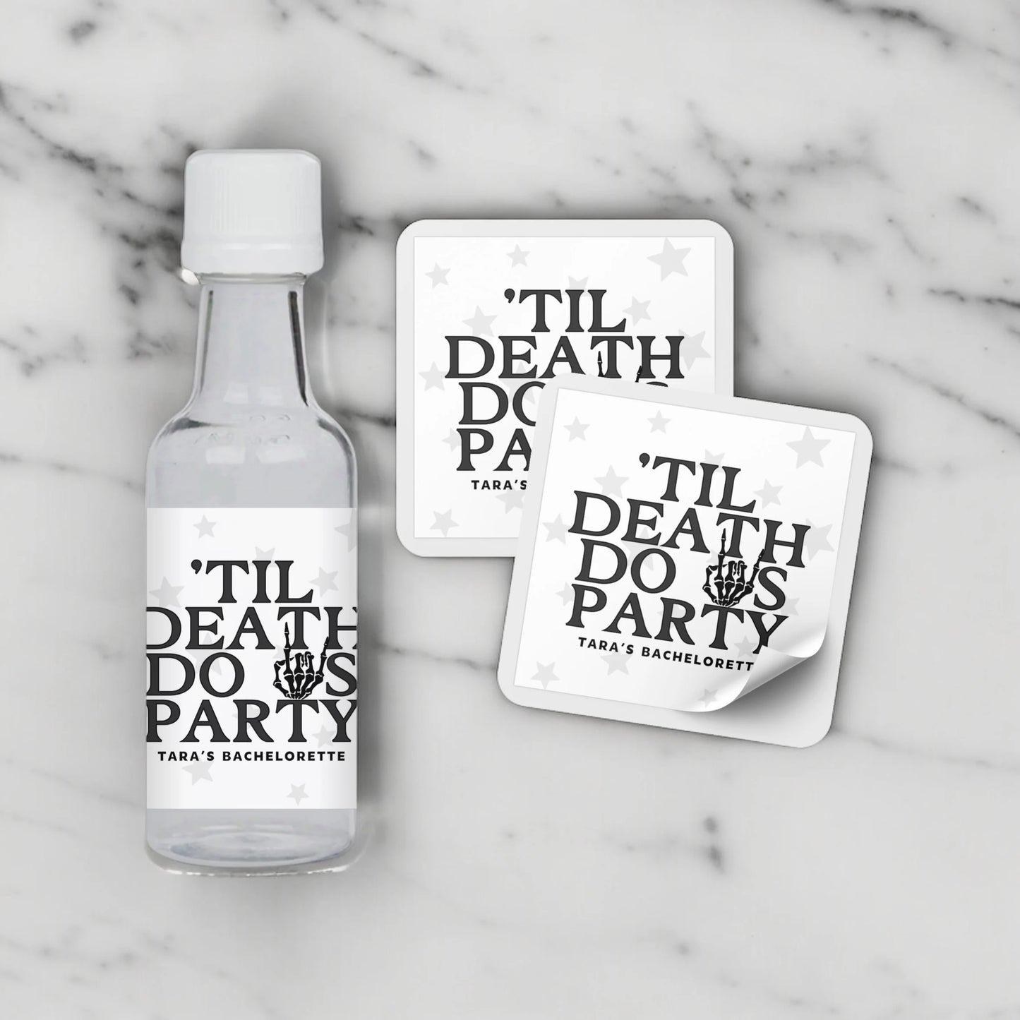 Til Death Do Us Party Bachelorette Party Mini Liquor Label