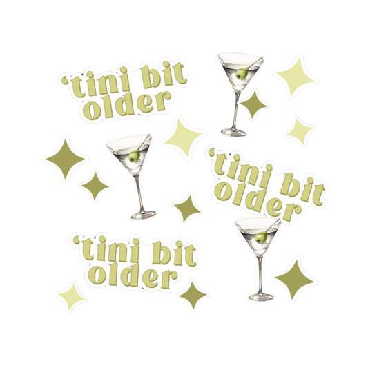 Tini Bit Older Birthday Party Confetti - Dirty Martini