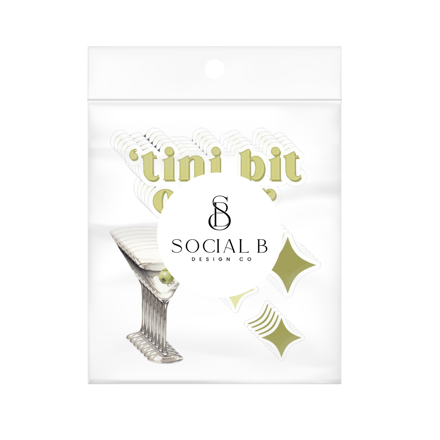Tini Bit Older Birthday Party Confetti - Dirty Martini