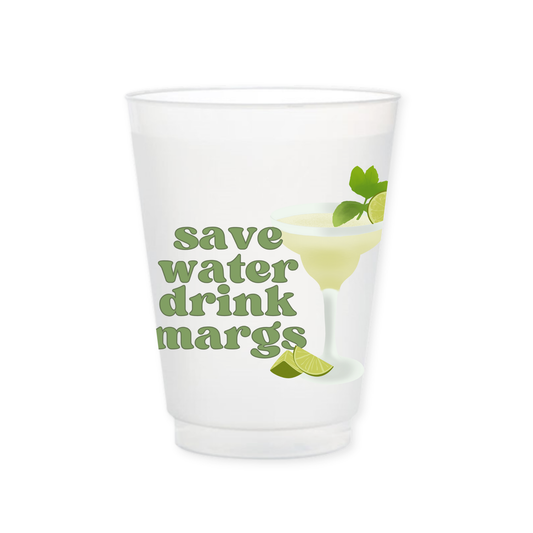 Save Water Drink Margs Bachelorette Cup